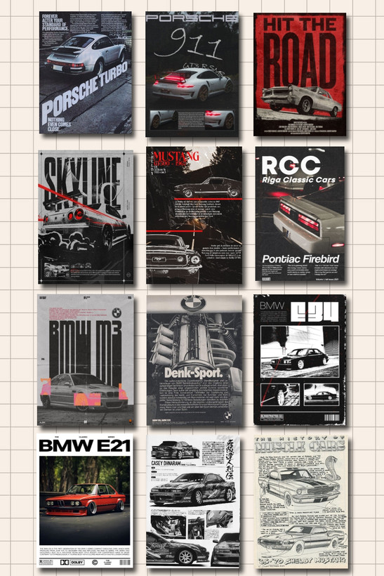 پک پوستر ماشینی