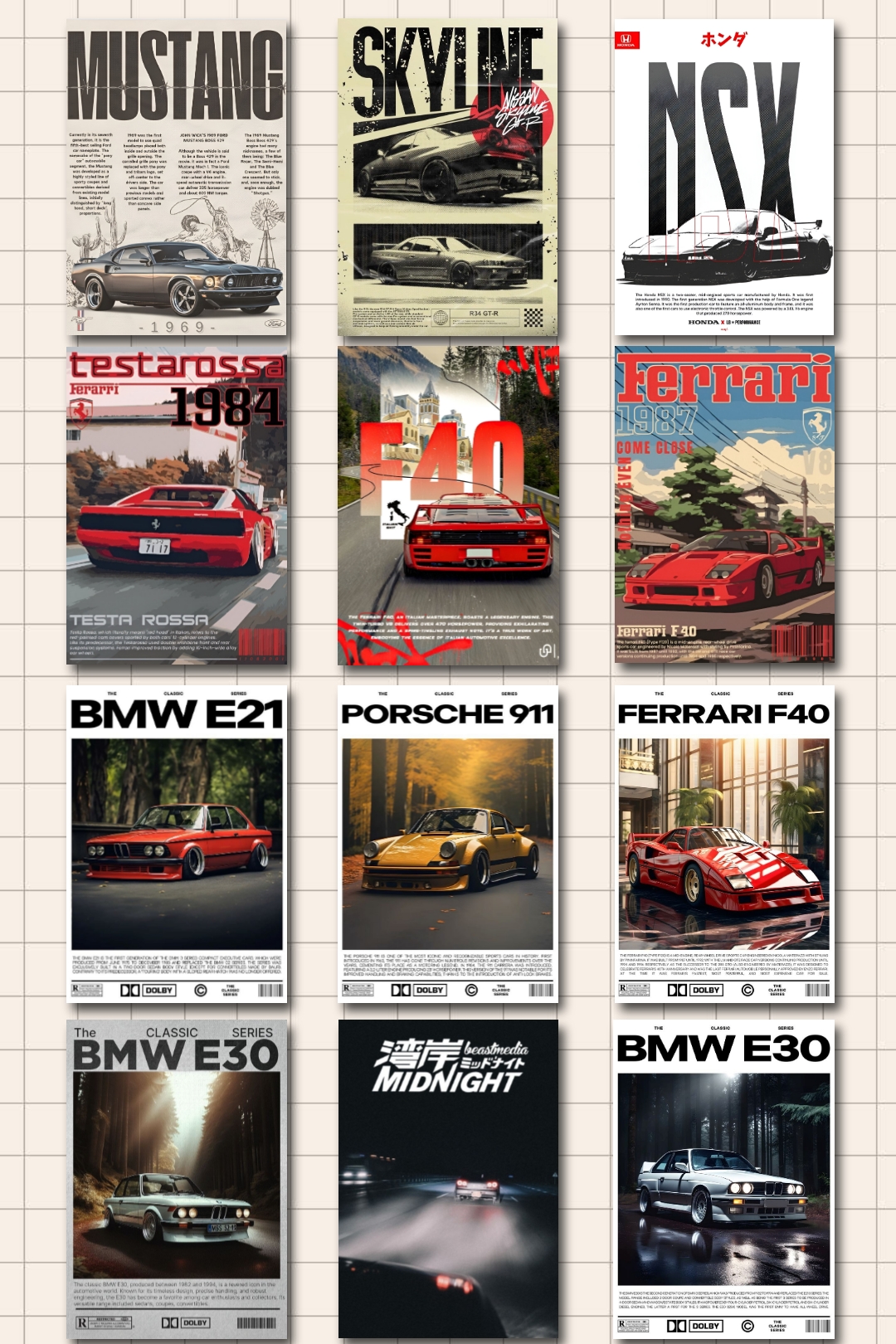 پک پوستر ماشینی ۳