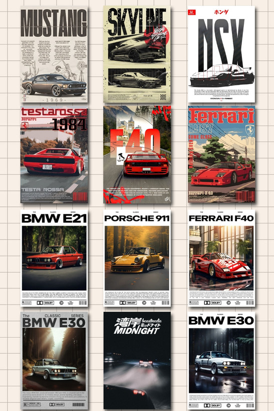 پک پوستر ماشینی ۳